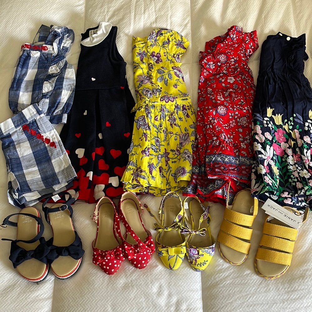 Janie and Jack Size 3 clothes and Size 9 shoes
